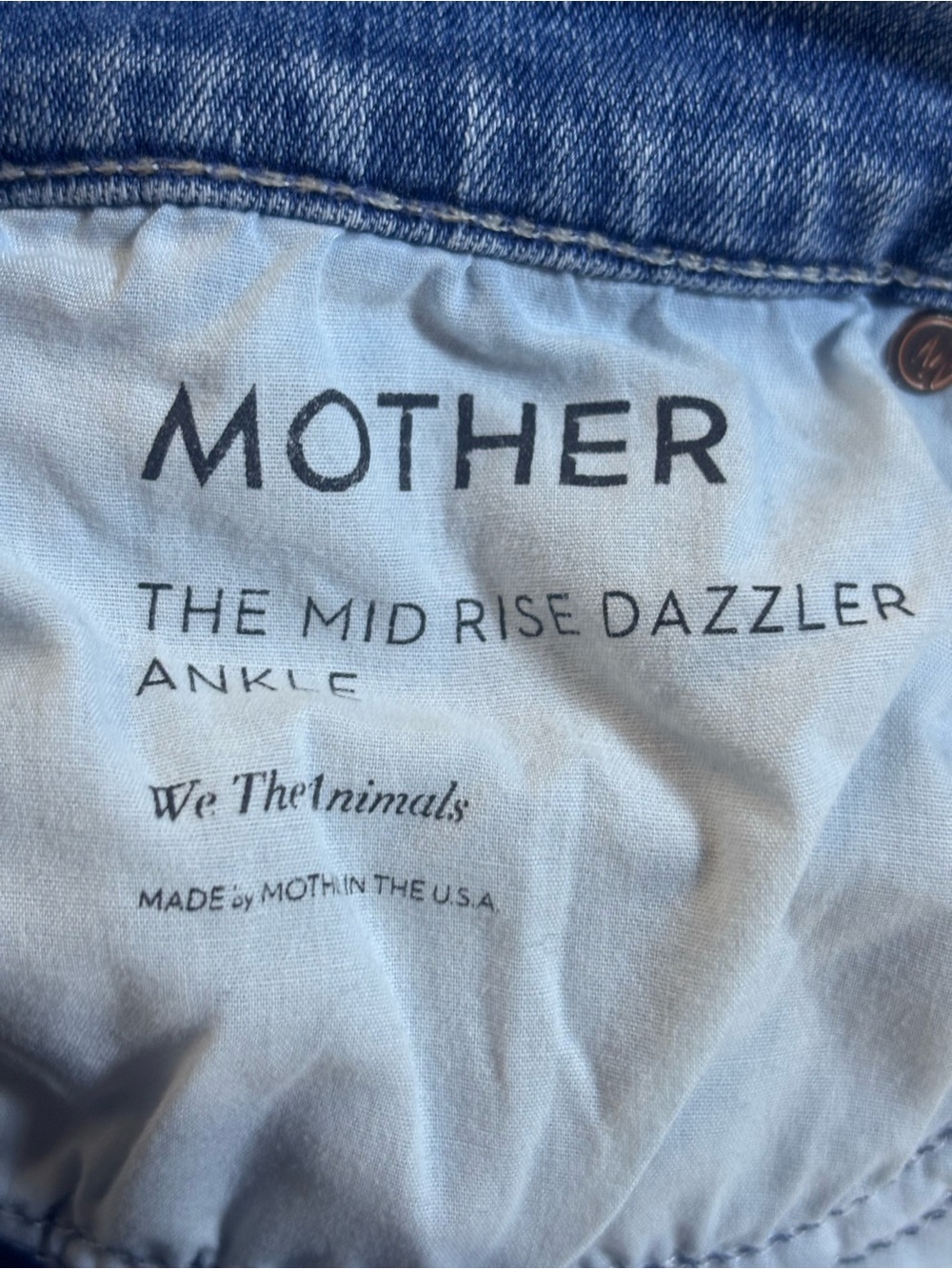 MOTHER The Mid Rise Dazzler Ankle in We The Animals sz 27 - Picture 10 of 11